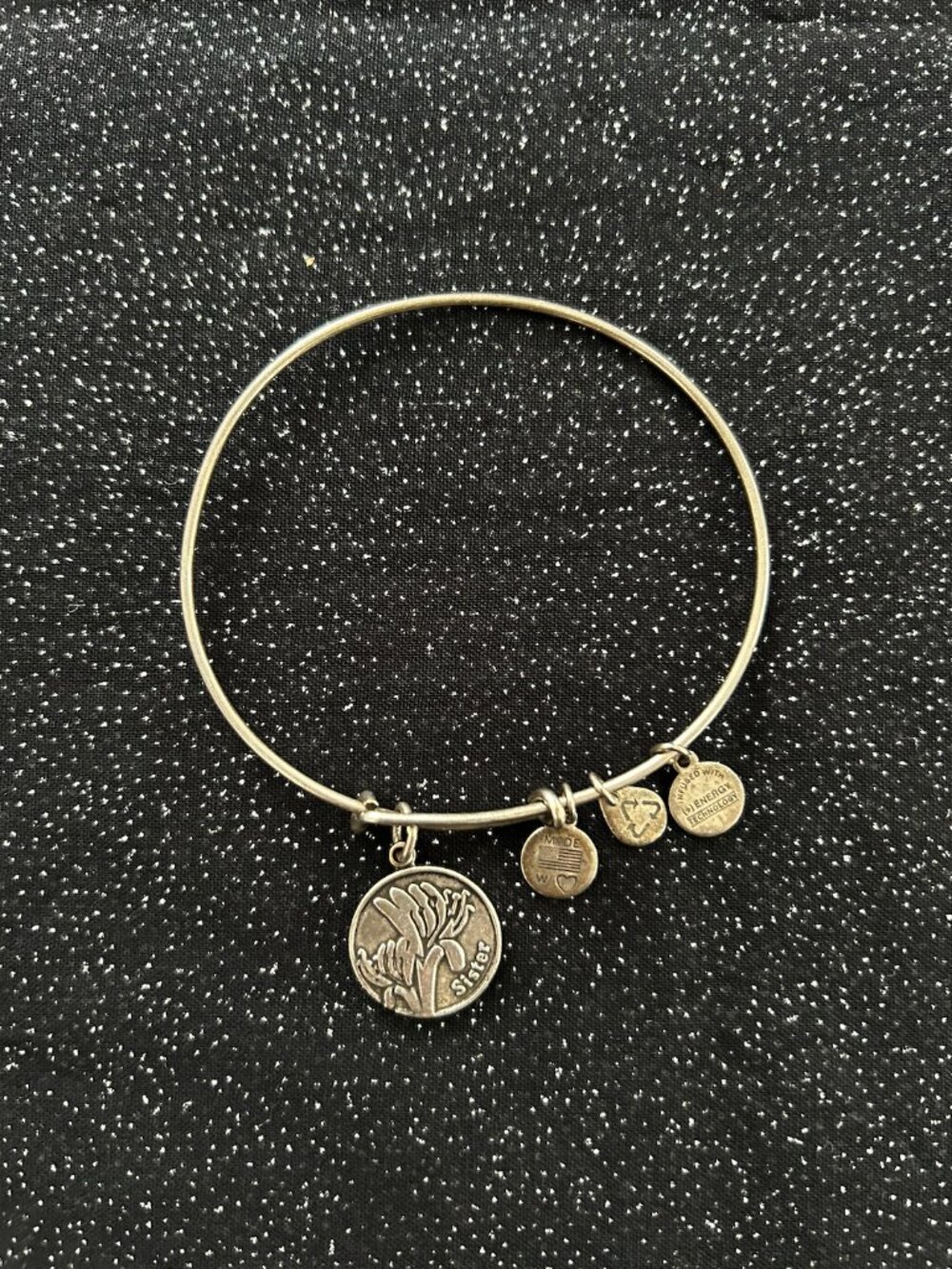 🍃 sale 🍃 Alex and Ani Charm Bangle - Silver Charm Bangle - Sister Charm Bangle